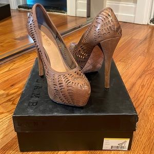LAMB beige/brown heels. Style name Lovely. Heels are in great condition.